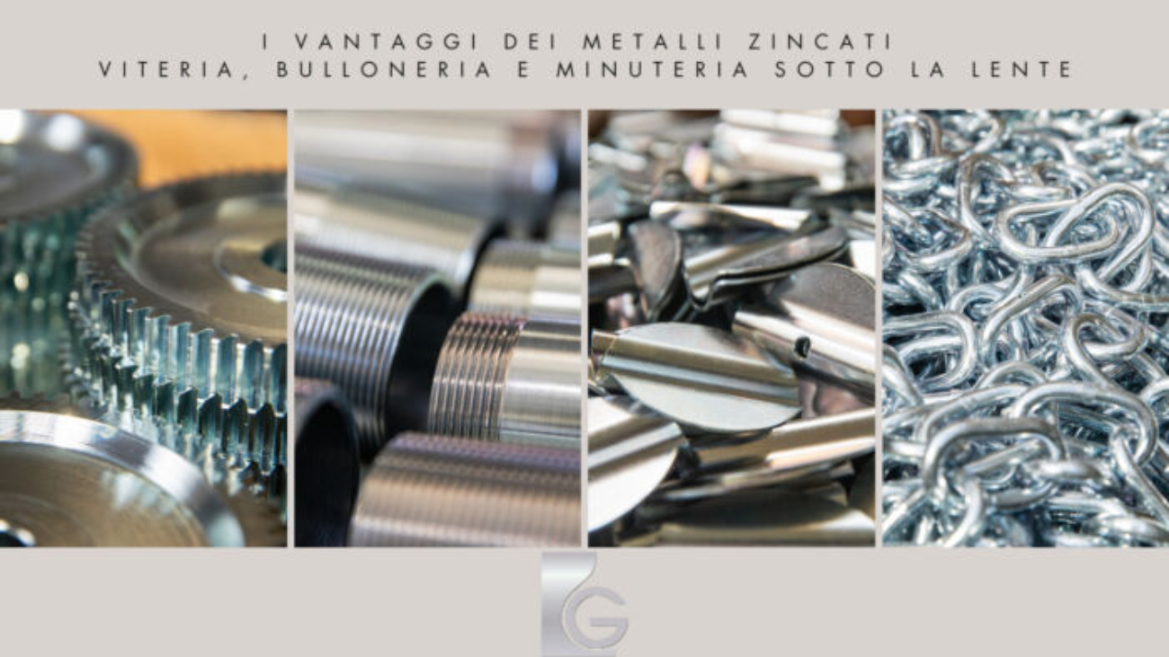 elementi da zincare, minuteria, bulloni e viti